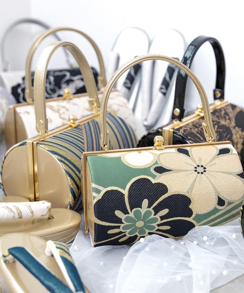 帯生地を使用した豪華な草履バッグセット レディース | SOUBIEN | 34