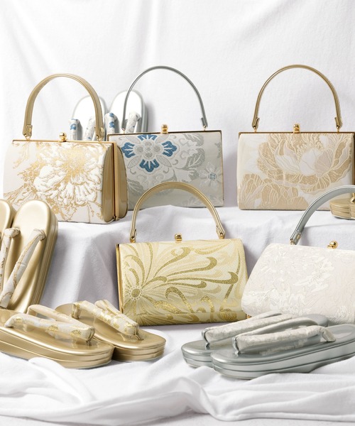 帯生地を使用した豪華な草履バッグセット レディース | SOUBIEN | 44