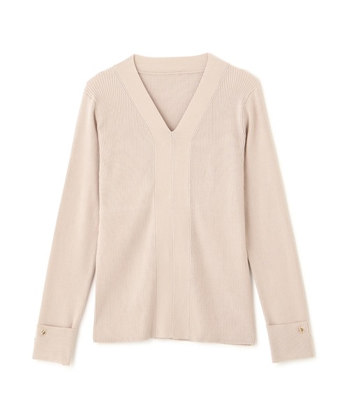 「NATURAL BEAUTY BASIC」 長袖ニット FREE チャコールグレー レディース_画像5