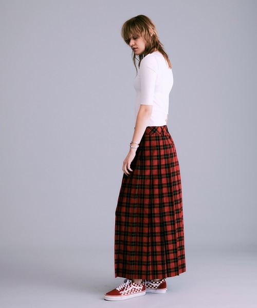 「NOISE MAKER」 プリーツスカート 38 ネイビー レディース_画像8