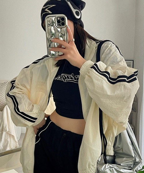 「Ada.」 ナイロンブルゾン FREE アイボリー レディース_画像2