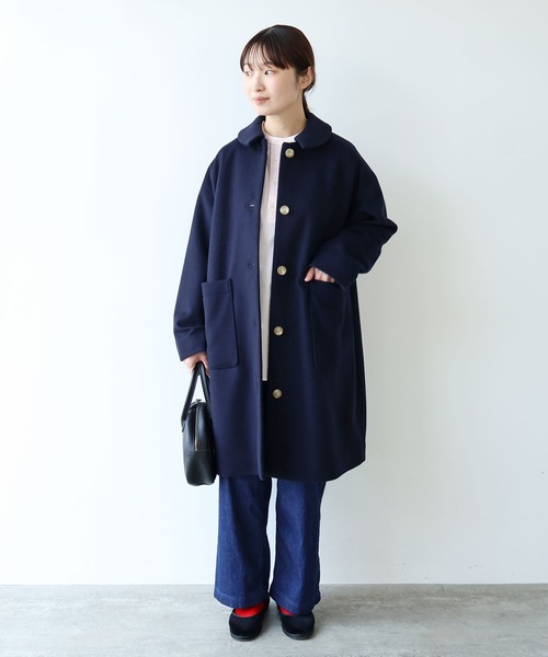 Bonpoint ネイビー ウールコート Bonpoint ネイビー ウールコート Bonpoint ネイビー ウールコート