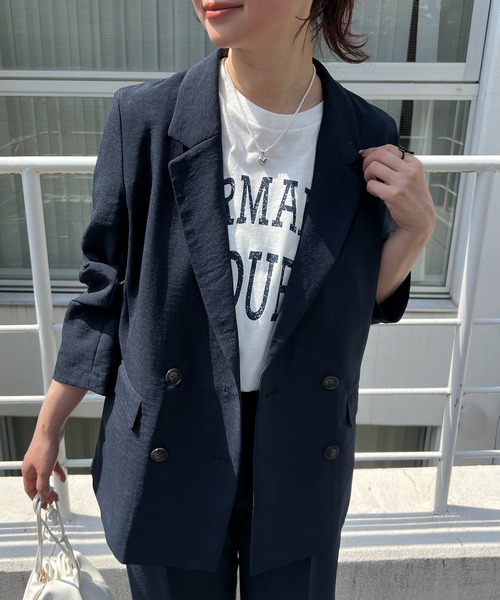 VIS（ビス） テーラードジャケット S ネイビー レディース : ZOZOTOWN