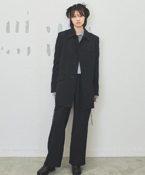 ジャケット テーラードジャケット 「soduk」back open jacket