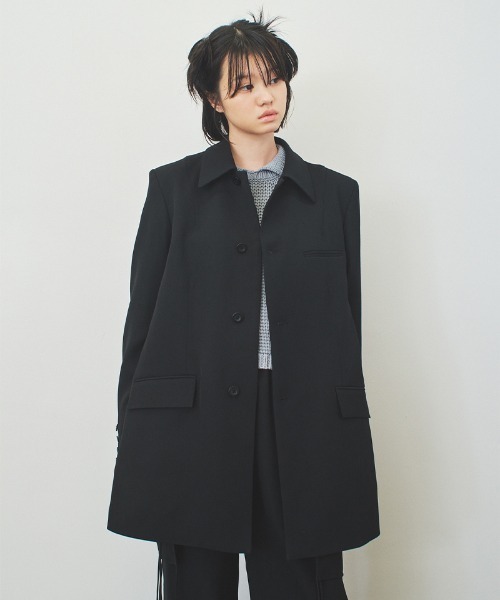 ジャケット テーラードジャケット 「soduk」back open jacket
