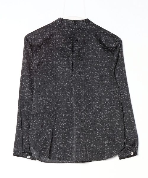 「UNTITLED」 ドット柄長袖ブラウス 0 ブラック レディース_画像2