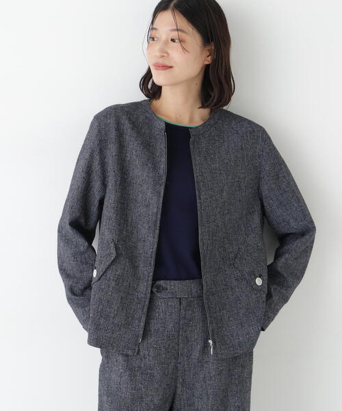 human woman（ヒューマンウーマン） ブルゾン アウター リングツィード