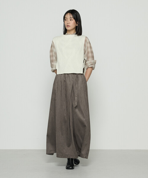 「Gabardine K.T」 ニットベスト 9号 グレー レディース_画像2