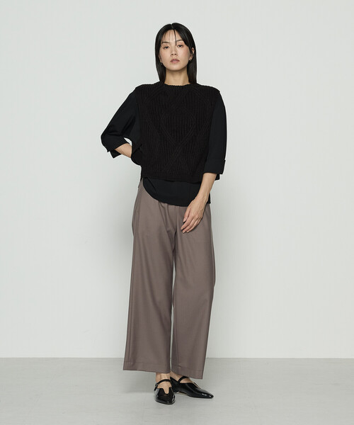 「Gabardine K.T」 ニットベスト 9号 グレー レディース_画像7