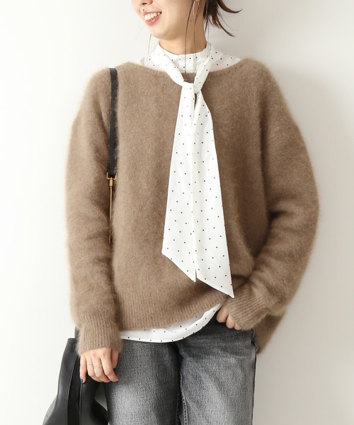 「Spick & Span」 長袖ニット FREE ブラウン レディース_画像6