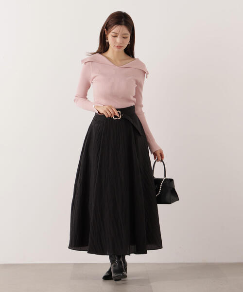 「PROPORTION BODY DRESSING」 フレアスカート MEDIUM ブラウン レディース_画像5