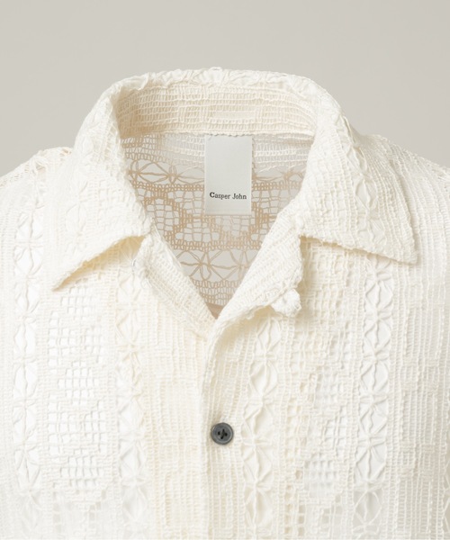 Casper John（キャスパージョン） シャツ 半袖 Folklore lace shirts