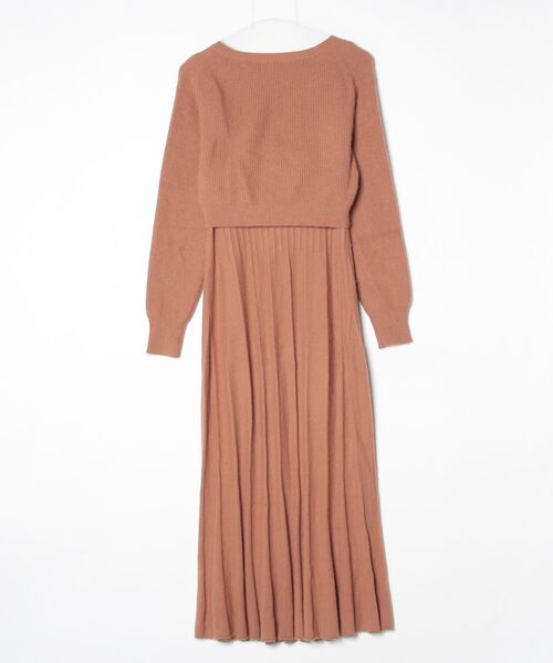 「CASA FLINE」 ニットワンピース FREE ブラウン レディース_画像2