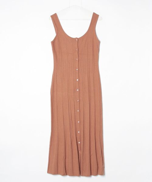 「CASA FLINE」 ニットワンピース FREE ブラウン レディース_画像3