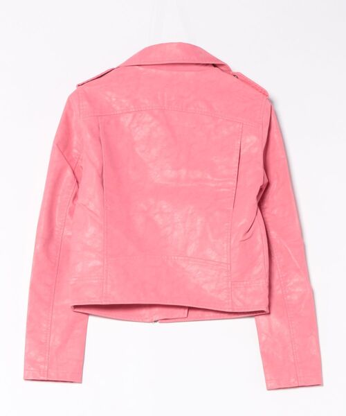 A.S.M 本革レザージャケット ピンク 希少カラー 個性派モード Y2K Desigual（デシグアル） レザージャケット ライダース ピンクバイカー