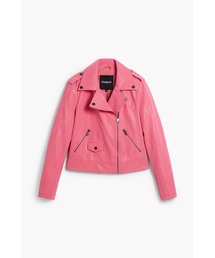 Desigual（デシグアル） レザージャケット ライダース ピンクバイカー