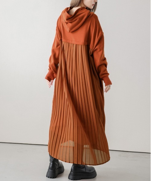 「La-gemme」 長袖ワンピース フリー グレー レディース_画像3