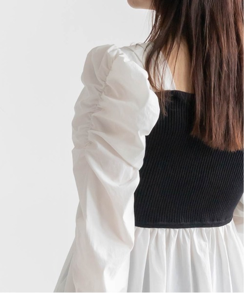 「RANDA」 長袖ブラウス FREE グレー レディース_画像4