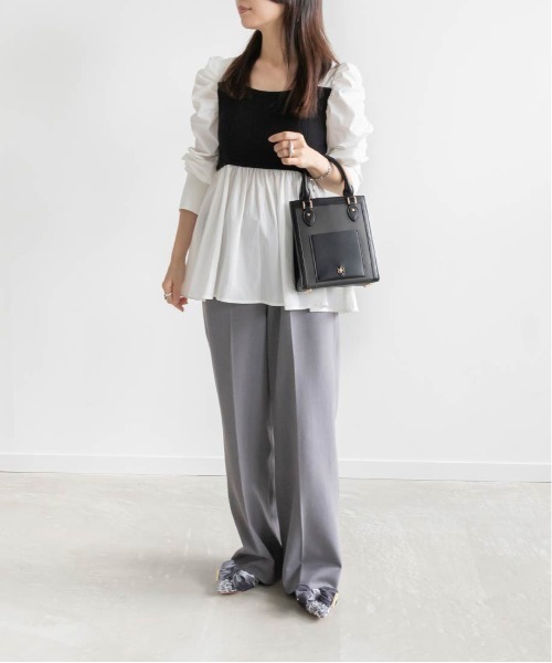 「RANDA」 長袖ブラウス FREE グレー レディース_画像7