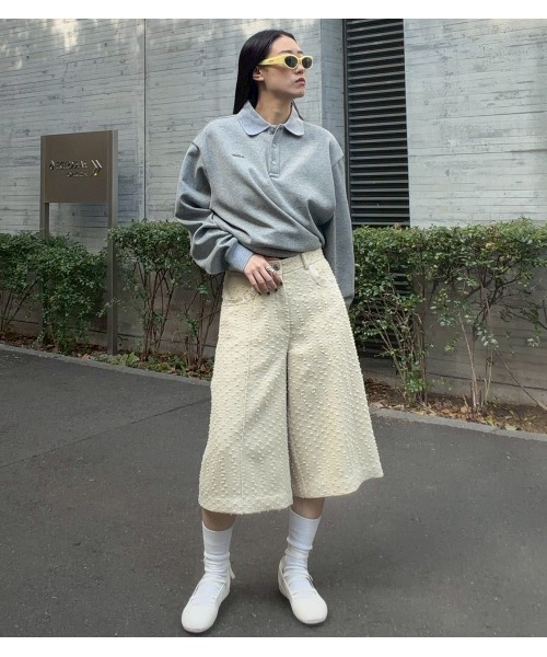 LE CIEL BLEU（ルシェルブルー） パンツ ツイードバミューダショーツ