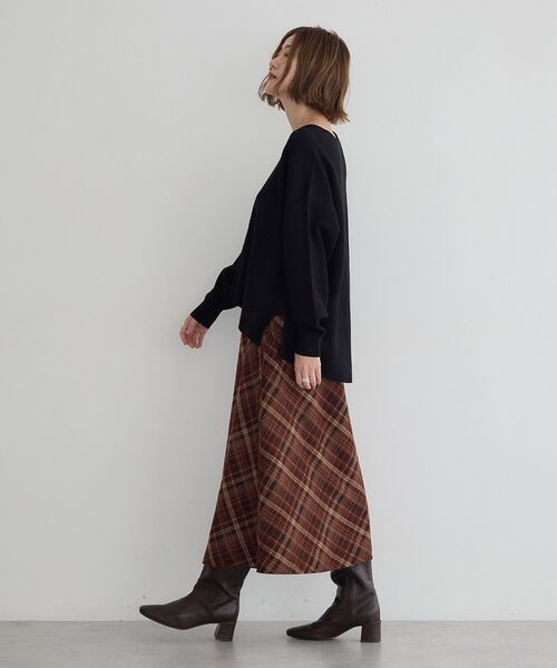 「YECCA VECCA」 フレアスカート FREE ブラウン レディース_画像6