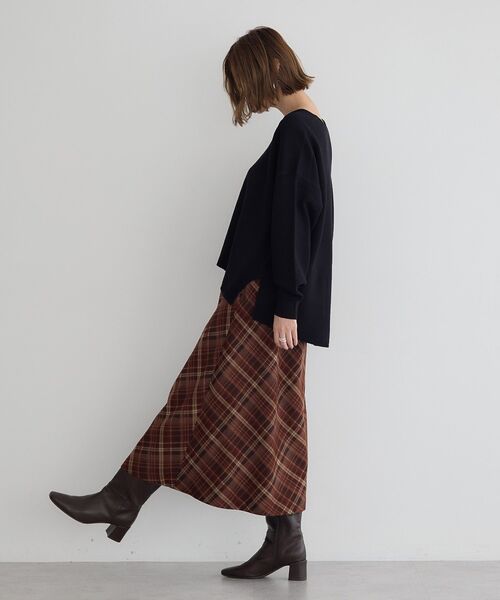 「YECCA VECCA」 フレアスカート FREE ブラウン レディース_画像7