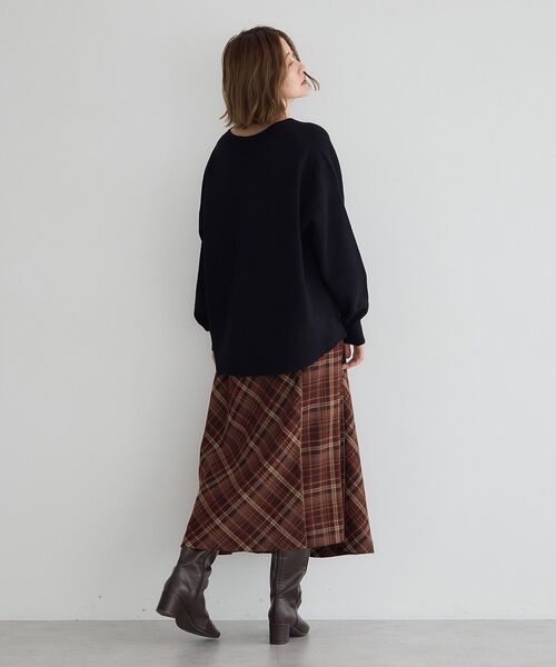 「YECCA VECCA」 フレアスカート FREE ブラウン レディース_画像8