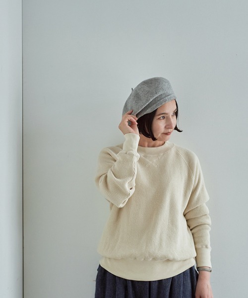 「HAU」 長袖カットソー FREE アイボリー レディース_画像9