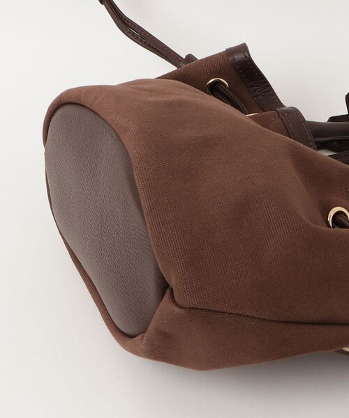 「GOOD GRIEF」 Drawstring 2WAYバッグ - ブラウン レディース_画像3