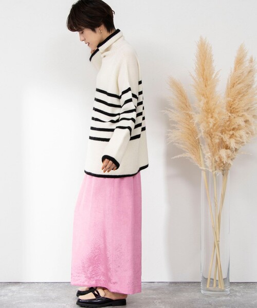 「NOLLEY'S」 スカート 38 ネイビー レディース_画像3