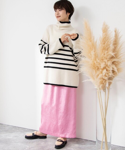 「NOLLEY'S」 スカート 38 ネイビー レディース_画像4