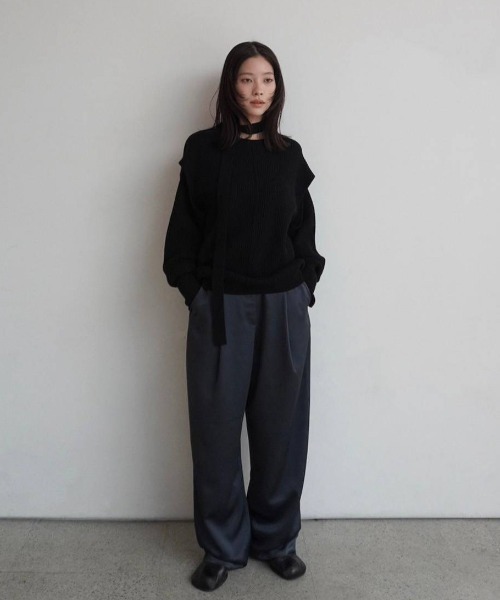 トップス anuke Slit Rib Knit anuke（アンヌーク） Slit Rib Knit 即日発送 : RAPTURE - 通販