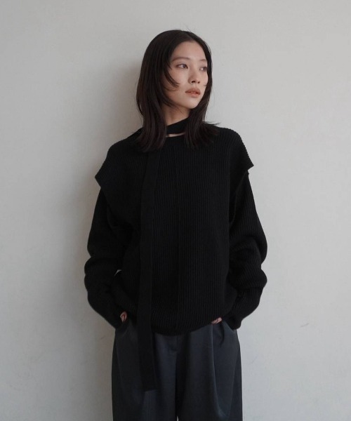 anuke（アンヌーク） ニット セーター Slit Rib Knit レディース