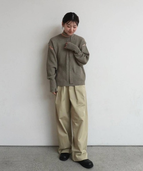 anuke（アンヌーク） ニット セーター Slit Rib Knit レディース