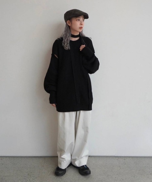 anuke（アンヌーク） ニット セーター Slit Rib Knit レディース