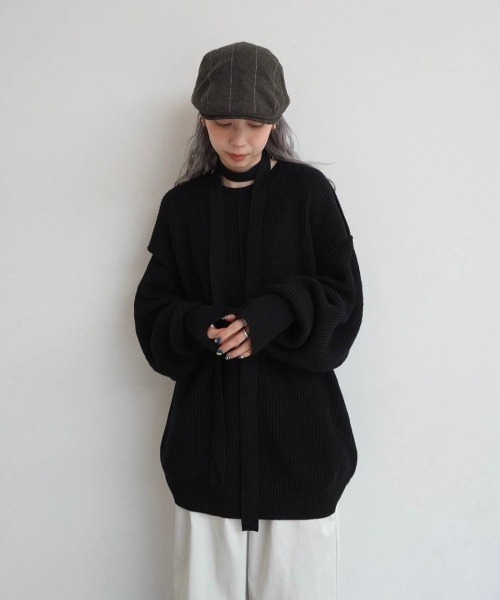 anuke（アンヌーク） ニット セーター Slit Rib Knit レディース