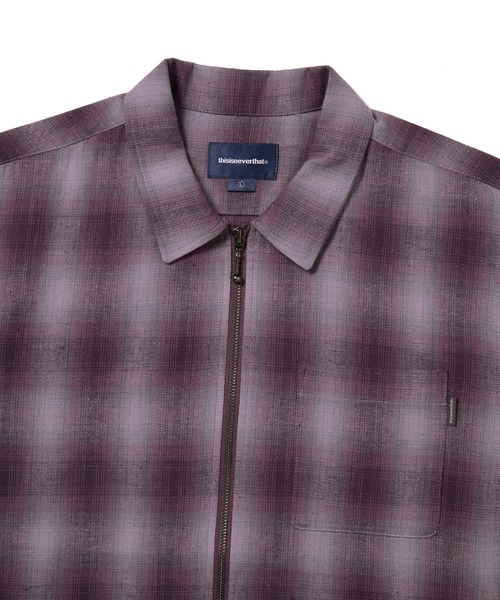 thisisneverthat（ディスイズネバーザット） シャツ Nep Check Zip
