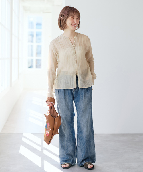 Spick＆Span（スピック アンド スパン） ワイドパンツ ジーンズ デニム