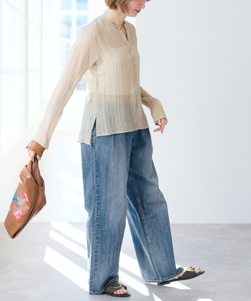 Spick＆Span（スピック アンド スパン） ワイドパンツ ジーンズ デニム