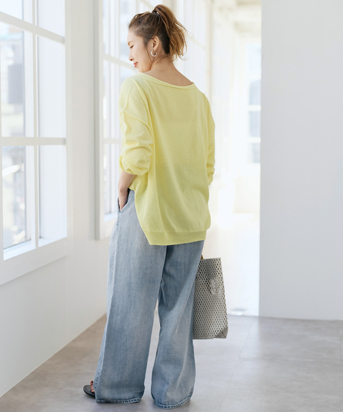 Spick＆Span（スピック アンド スパン） ワイドパンツ ジーンズ デニム