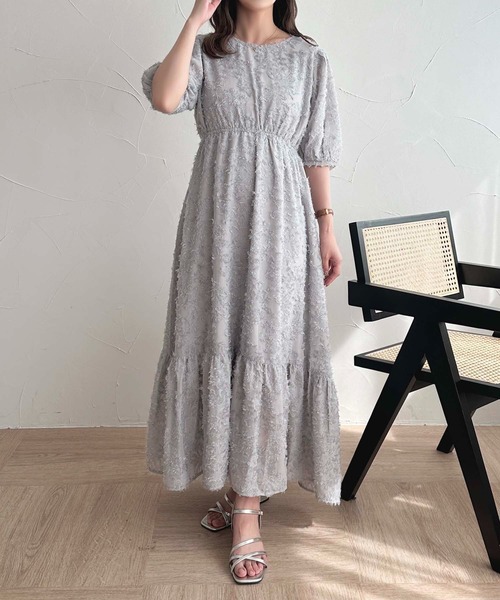 「apres jour」 半袖ワンピース フリー グレー系その他 レディース_画像6