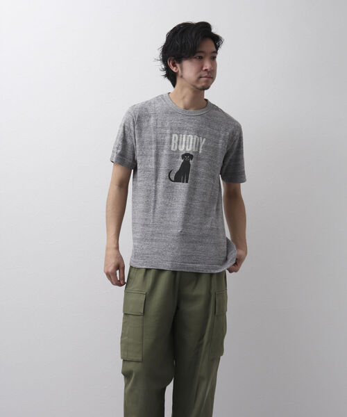 「BARNS OUTFITTERS」 半袖Tシャツ MEDIUM ホワイト メンズ_画像3