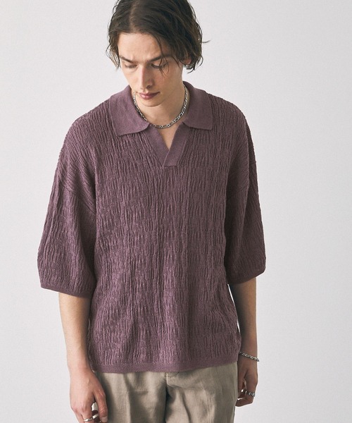 「EMMA CLOTHES」 半袖ポロシャツ L ブラック メンズ_画像3