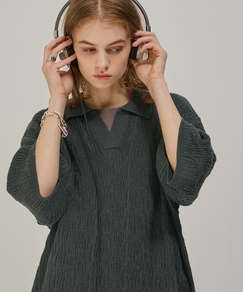 「EMMA CLOTHES」 半袖ポロシャツ L ブラック メンズ_画像5