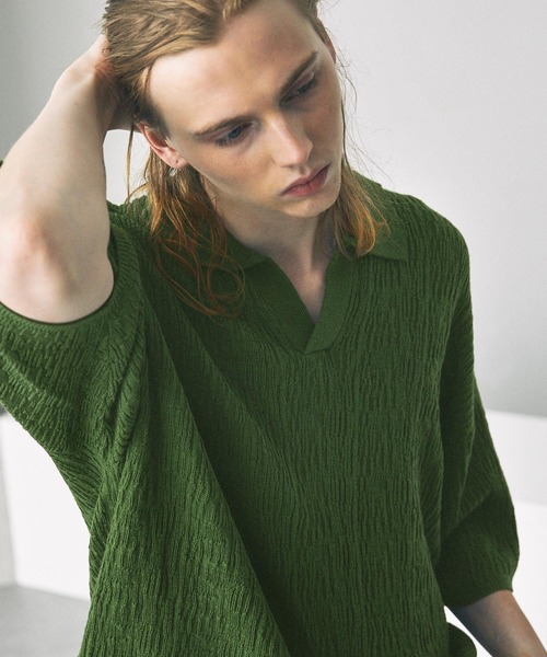 「EMMA CLOTHES」 半袖ポロシャツ L ブラック メンズ_画像6