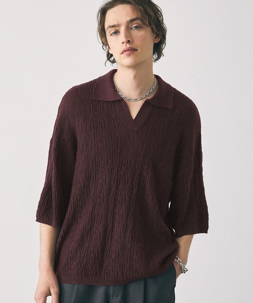 「EMMA CLOTHES」 半袖ポロシャツ L ブラック メンズ_画像7