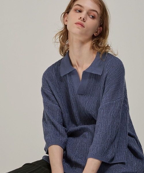 「EMMA CLOTHES」 半袖ポロシャツ L ブラック メンズ_画像8