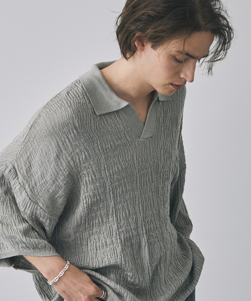 「EMMA CLOTHES」 半袖ポロシャツ L ブラック メンズ_画像9