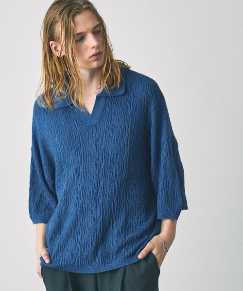 「EMMA CLOTHES」 半袖ポロシャツ L ブラック メンズ_画像10