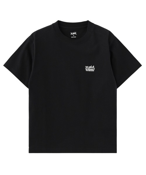 X-girl（エックスガール） tシャツ 半袖 ROSE AND LOGO S/S TEE